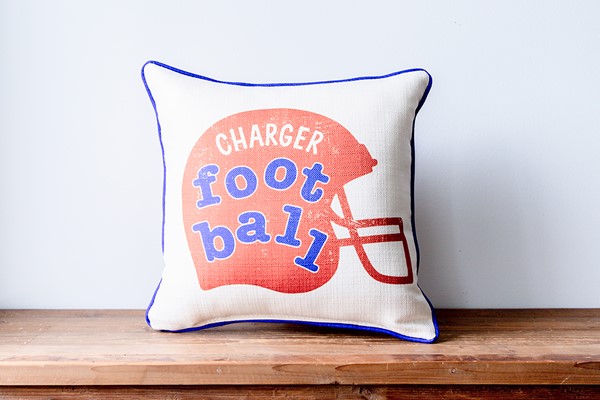 Mascot Football Helmet Pillow