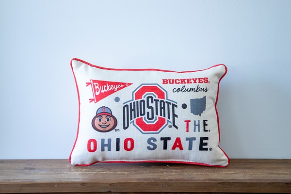 Ohio State Collegiate Cluster Pillow OHST0028