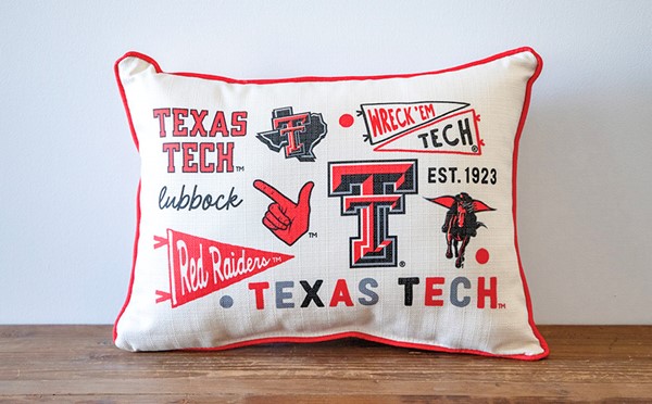 Texas Tech Collegiate Cluster Pillow TECH0045