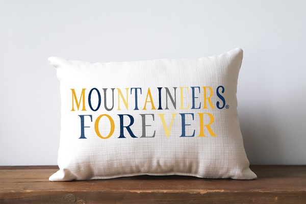 West Virginia Mascot Forever Pillow WVU0008