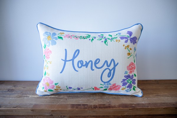 Romantic Floral Name Pillow