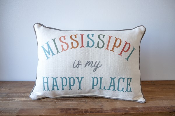 Fishtail Charming Happy Place Pillow