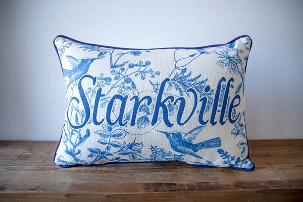Hummingbird Toile Hometown Pillow