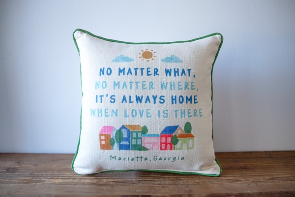 Always Home Hometown Pillow