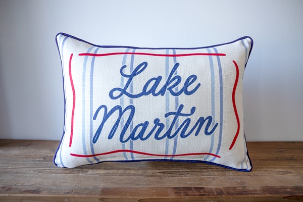 Lake Stripes Pillow